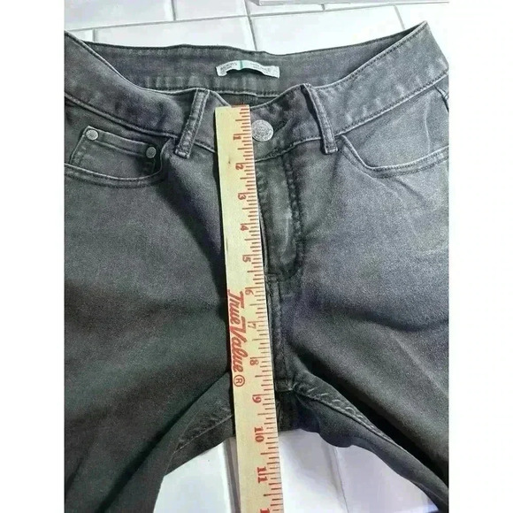 Lee Riders Black Mid Rise Boot Cut Jeans Sparkling Back Pockets 6M - Picture 4 of 8